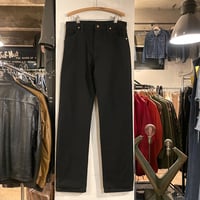 80s Wrangler 13MWZWK ブラックデニムパンツ 32×34 USA製 ラングラ