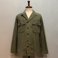 50s US MILITARY ユーティリティシャツ 月桂樹ボタン ミリタリーシャツ