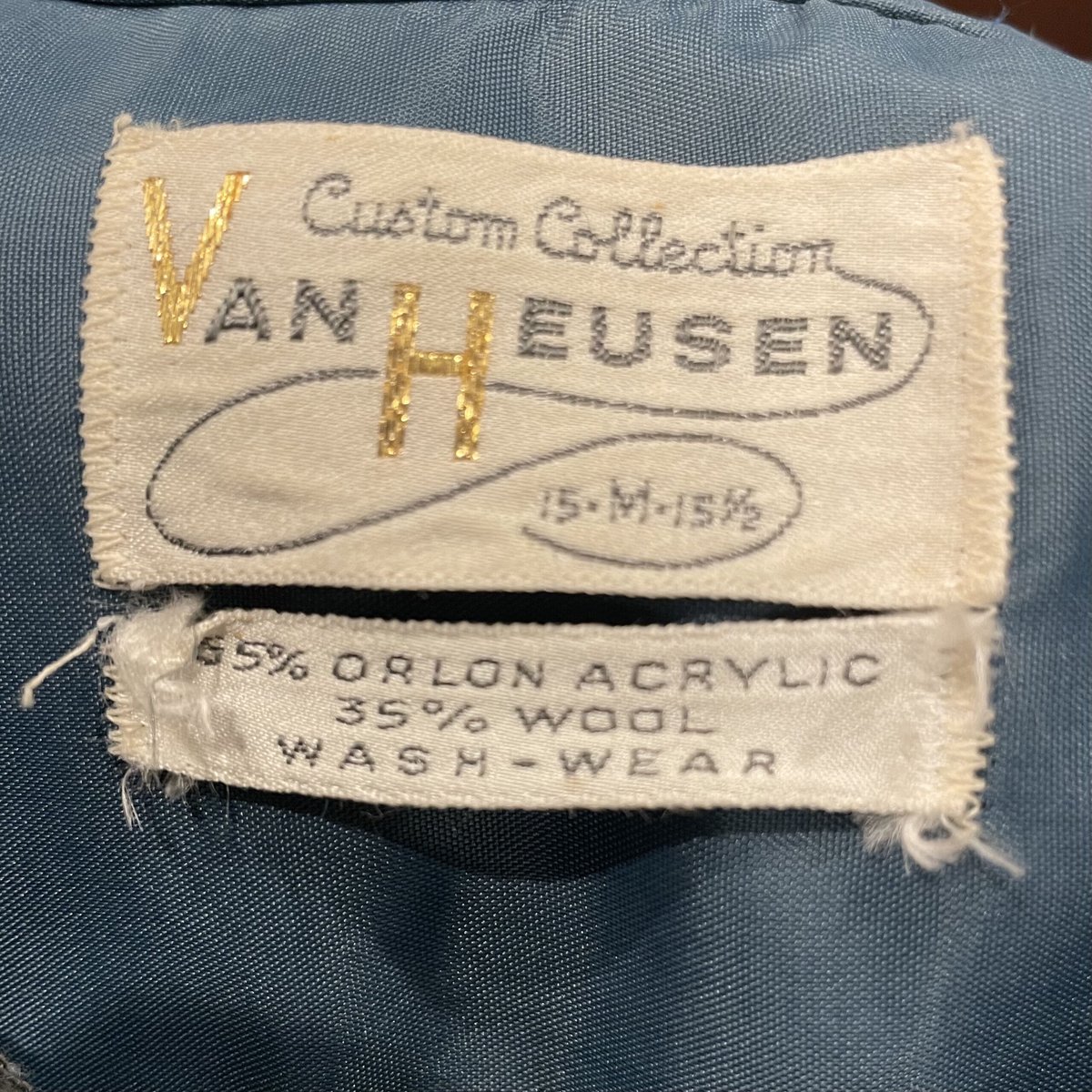 VAN HEUSEN 60s USA製 ウールxアクリル ボックスシャツ VAN HEUSEN 60s USA製 ウールxアクリル ボックスシャツ