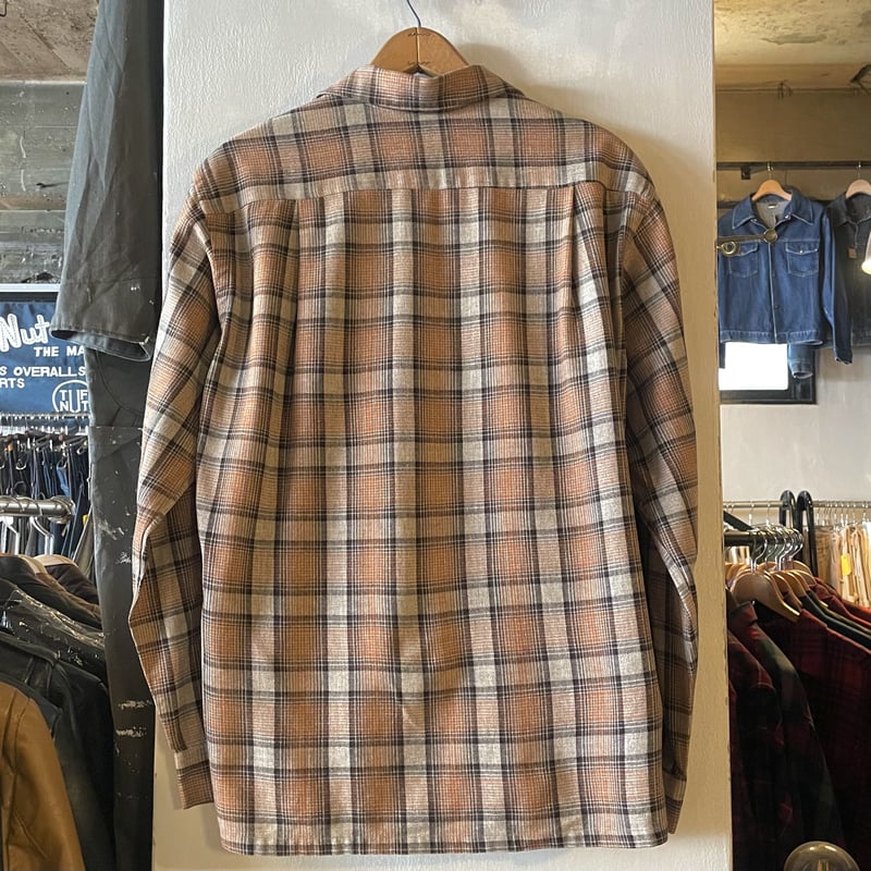 40s DAILY DOUBLE Vintage Loop Wool Shirt オープンカラ 40s DAILY DOUBLE Vintage Loop Wool Shirt オープンカラ