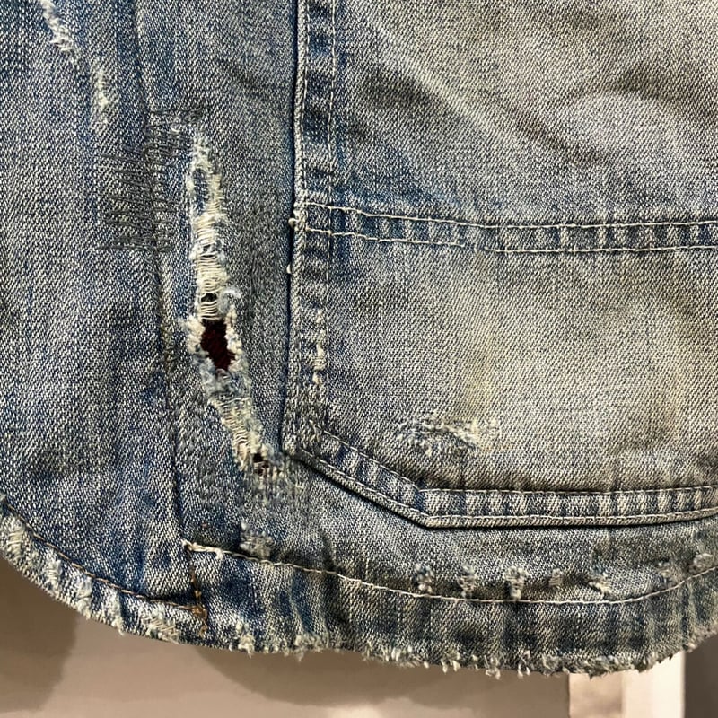 DENIM&SUPPLY デニム カバーオール USED加工 デニムアンドサプライ