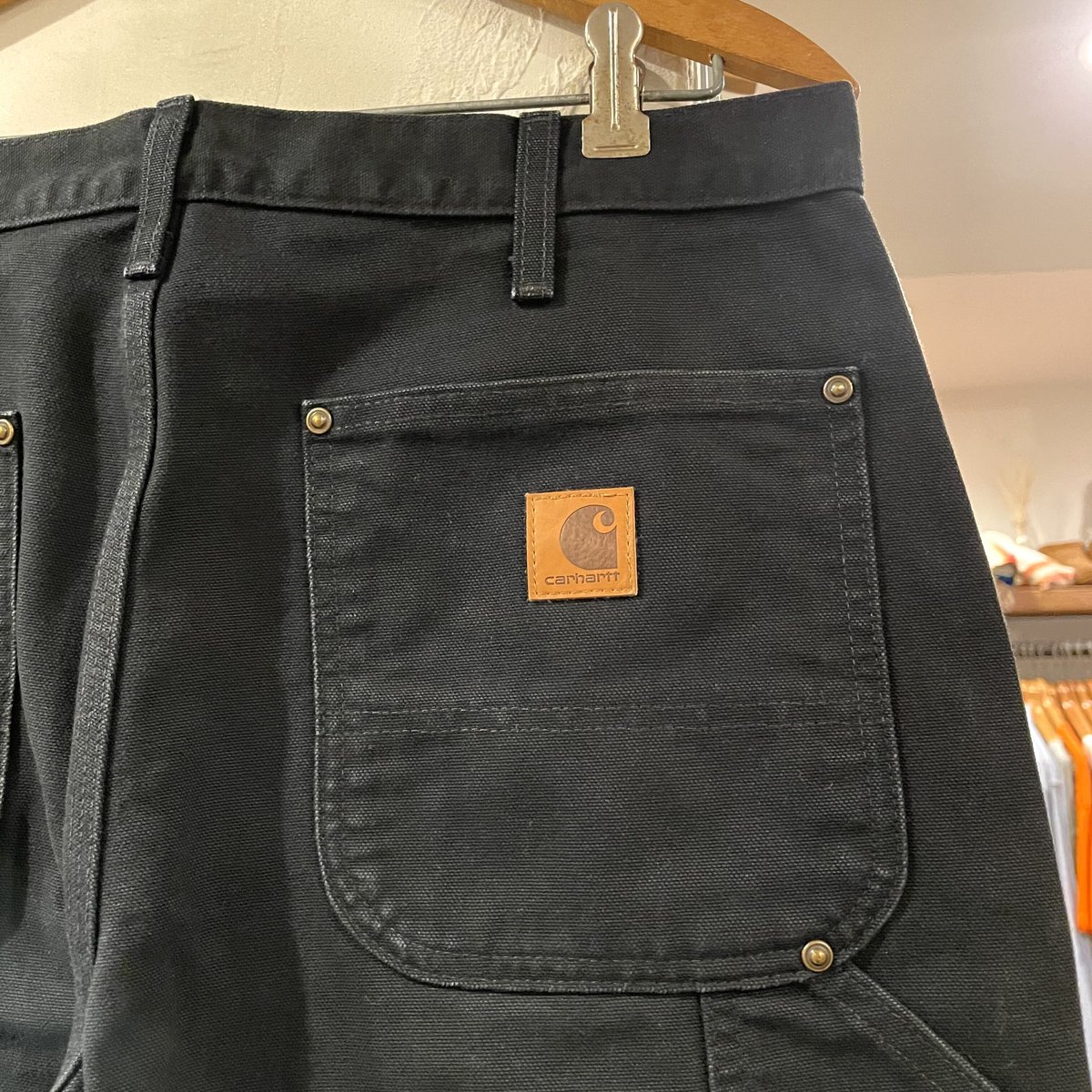 Carhartt ダック地ペインターパンツ ダブルニー ブラック カーハート