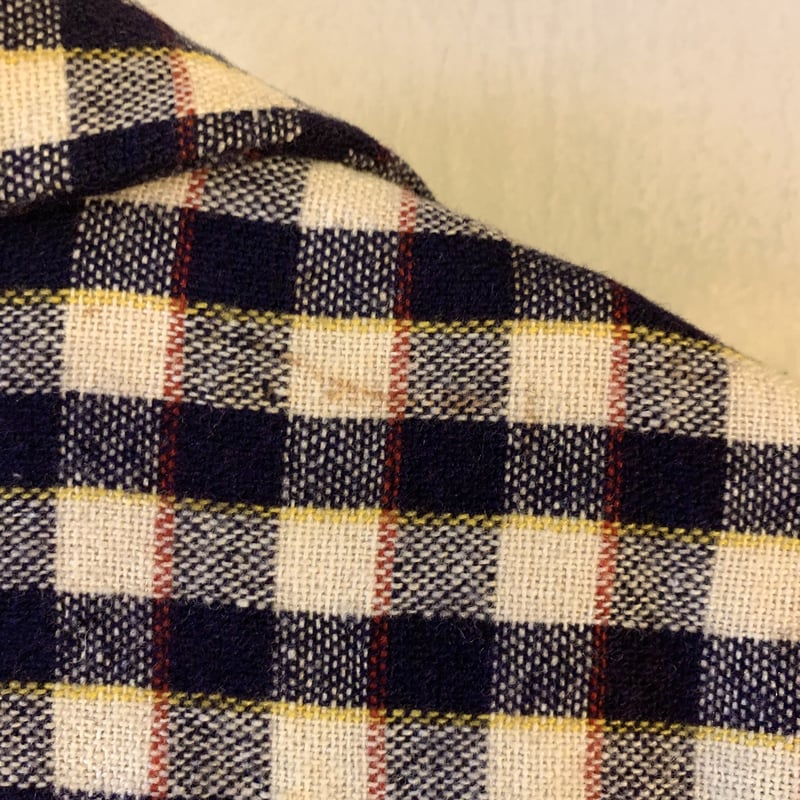 50s TOWNCRAFT Vintage Wool shirt オープンカラーシャツ チェッ