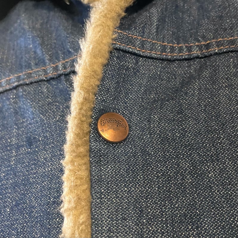 70s Wrangler デニムボアジャケット ラングラー 黒タグ Vintage