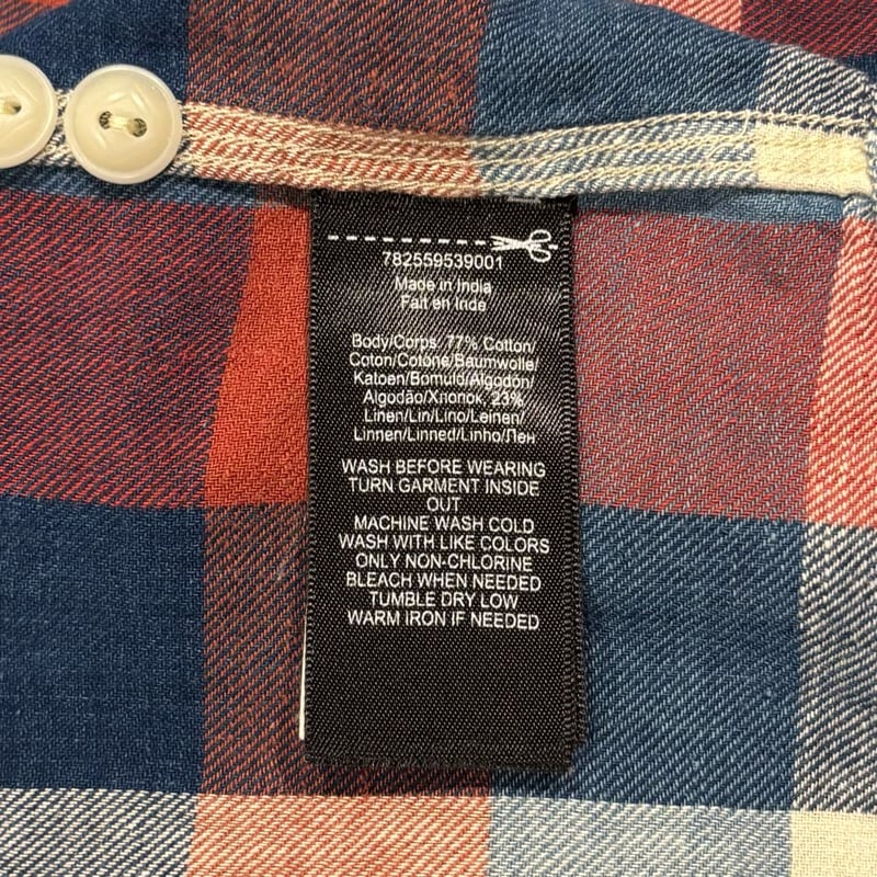 RRL RALPH LAUREN L/S ワークシャツ Size L チェックシャツ ラルフロ
