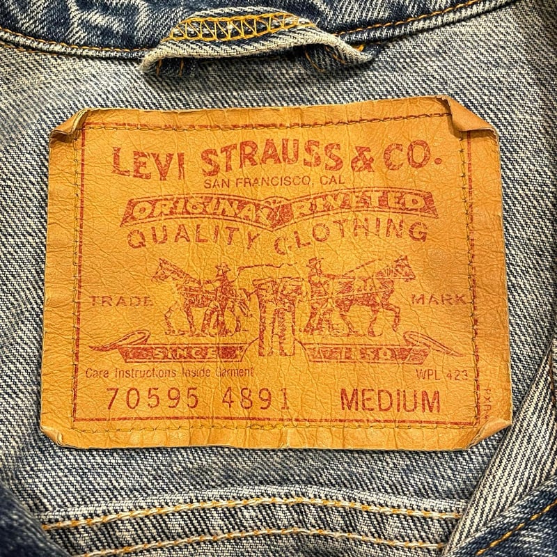 Levis 70595 4891 デニムベスト 90s USA製 リーバイス (S0723)