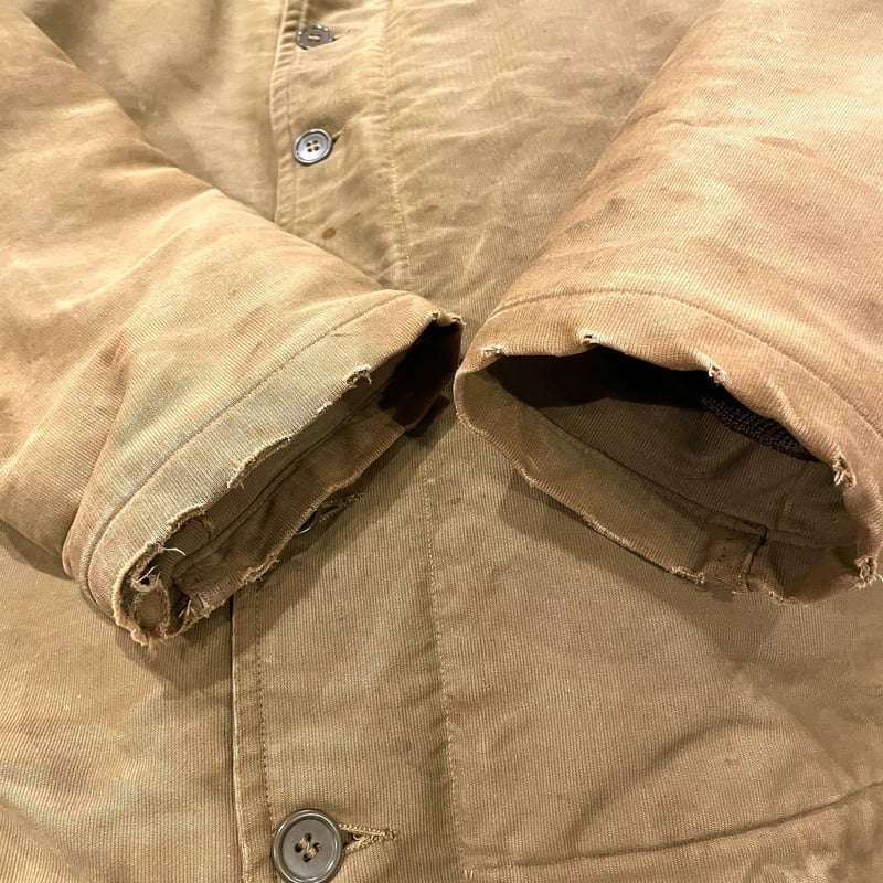 US NAVY 40s N-1 DECK JACKET TALONジップ コの字留 デッキジャ