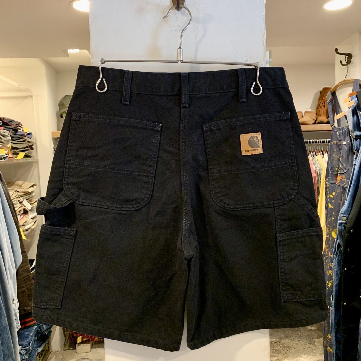 Carhartt ペインター ハーフパンツ ダック地 黒 ショーツ 短パン