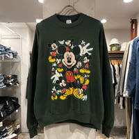 90s　Velva Sheen　Walt Disney　L/S スウェットシャツ　Mickey Mouse　USA製　Size M　ミッキー マウス　(S5479)