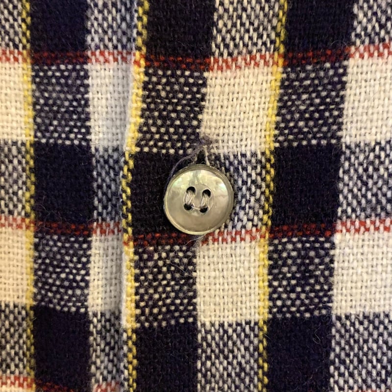 50s オープンカラー　ウール　チェックシャツ 50s PENDLETONペンドルトン チェック ウール オープンカラー