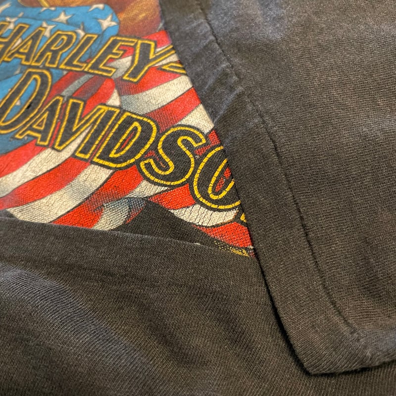 80s 3D EMBLEM HARLEY-DAVIDSON S/S Tシャツ ハーレーT US