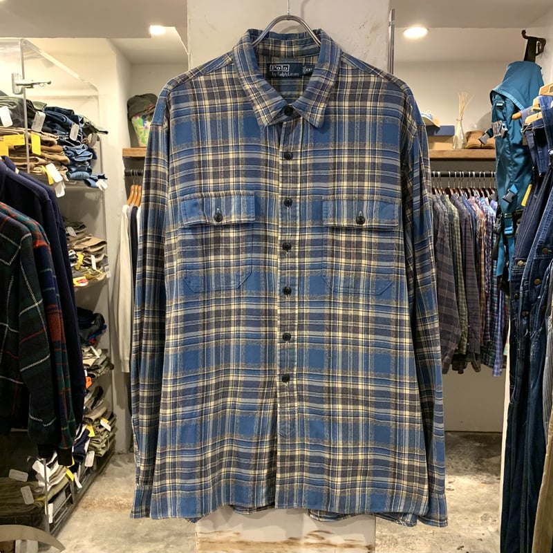 80s POLO RALPH LAUREN/USA製/チンストラップ襟裏チェック POLO RALPH LAUREN スイングトップ 襟裏チェック ラルフローレン