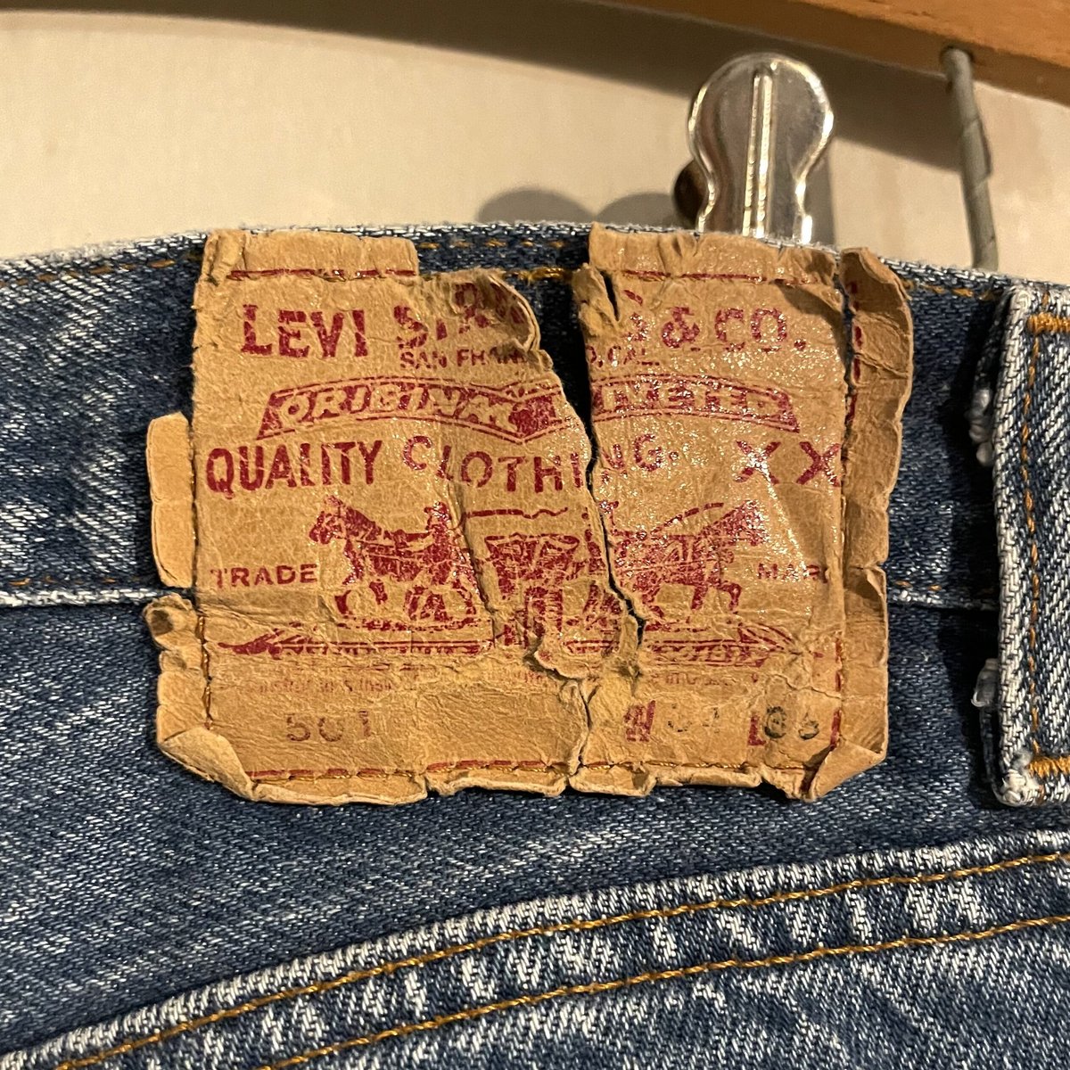 80s~ Levi's 501 リーバイス 33×35 デニムパンツ USA製 ボタン裏