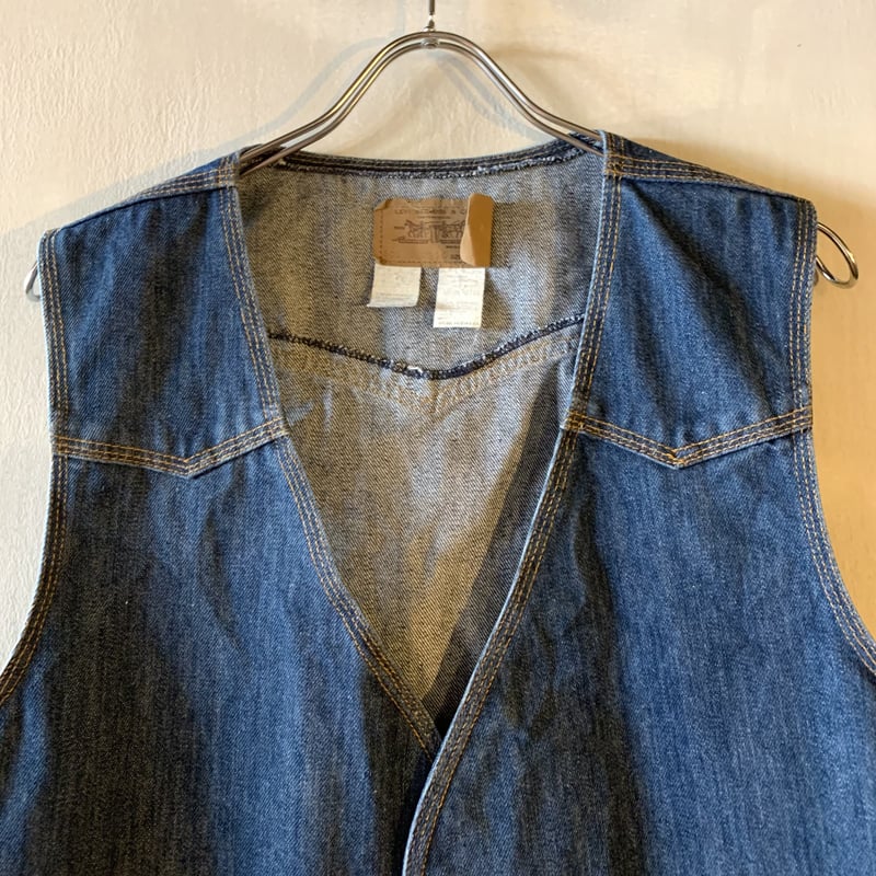 80s Levi's 60506-0916 リーバイス デニムベスト オレンジタブ 80s Levi's 60506-0916 リーバイス デニムベスト オレンジタブ