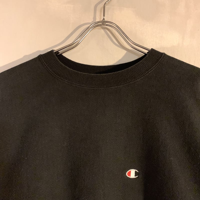 90s Champion reverse weave black L 目有り