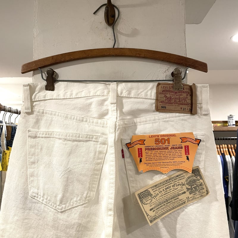 Levi's 501 90年代 リーバイス501 ホワイトデニムパンツ DEAD Levi's 501 90年代 リーバイス501 ホワイトデニムパンツ DEAD