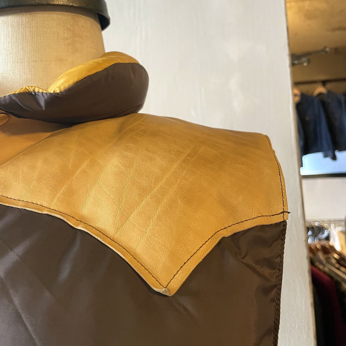 70s Rocky Mountain ダウンベスト USA製 レザーヨーク ロッキー 70s Rocky Mountain ダウンベスト USA製 レザーヨーク ロッキー
