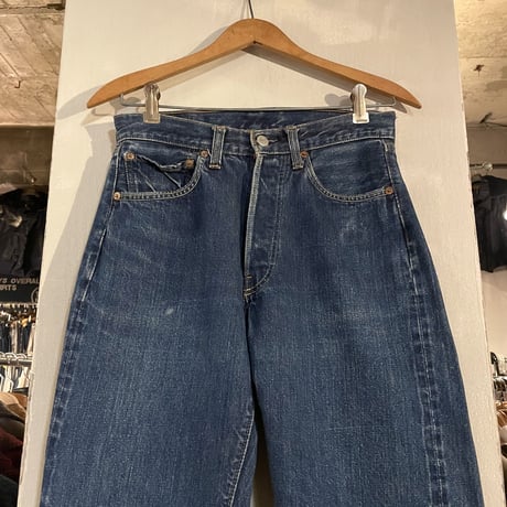 70s　Levi's 501　Big E　28×28　リーバイス　デニムパンツ　ボタン裏6　ヴィンテージデニム　赤耳　(S3085)