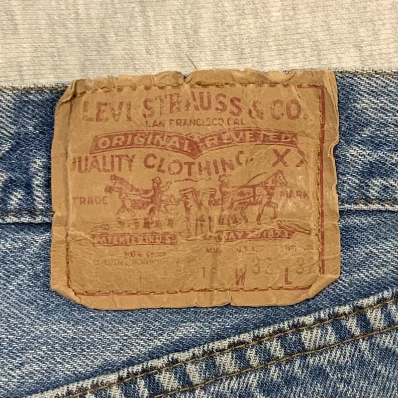 80s Levi's 501 リーバイス 黒カン 裾 チェーンステッチ USA製 80s Levi's 501 リーバイス 黒カン 裾 チェーンステッチ USA製