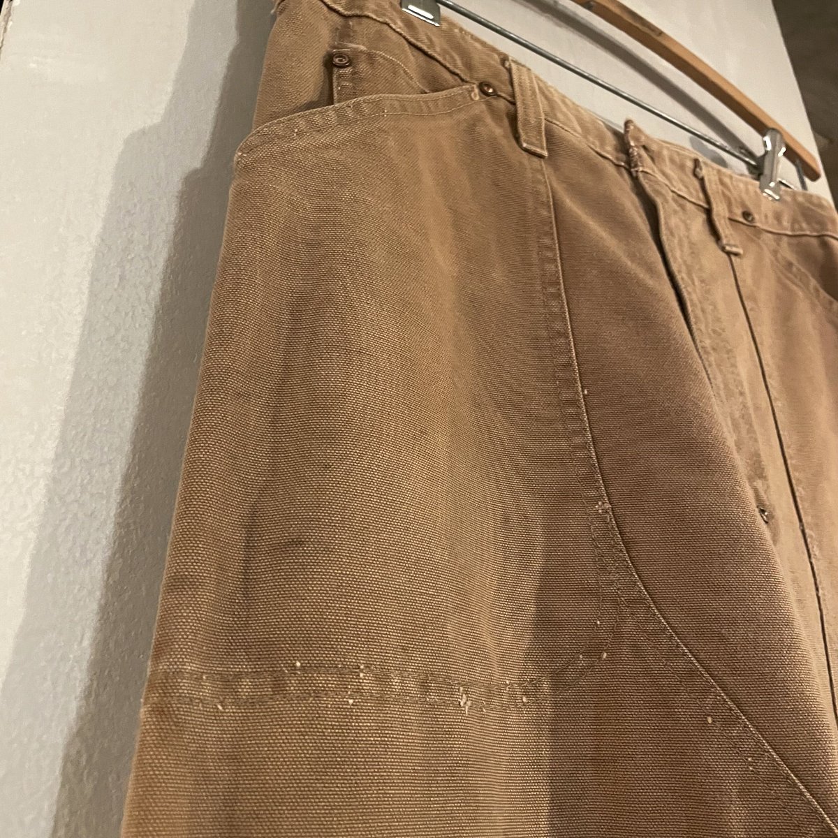 70s Carhartt ダック地 ペインターパンツ ダブルニー 31×32 USA製 42 70s Carhartt ダック地 ペインターパンツ ダブルニー 31×32 USA製 42
