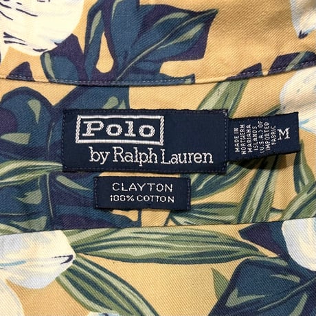 Polo by Ralph Lauren　S/S オープンカラーシャツ　CLAYTON　Size M　ポロ ラルフローレン　ハワイアンシャツ　(S5628)