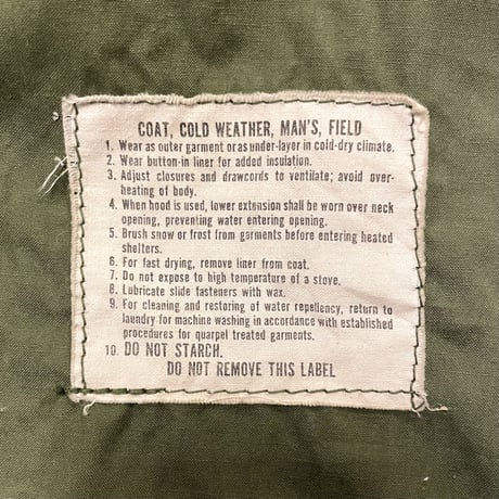 70s　US AIR FORCE　M-65 Field Jacket　2ndタイプ　ミリタリージャケット　アルミジップ　1971年　(S2042)