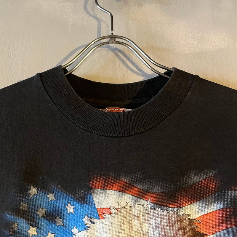 90s 3D EMBLEM HARLEY-DAVIDSON S/S Tシャツ ハーレーT US