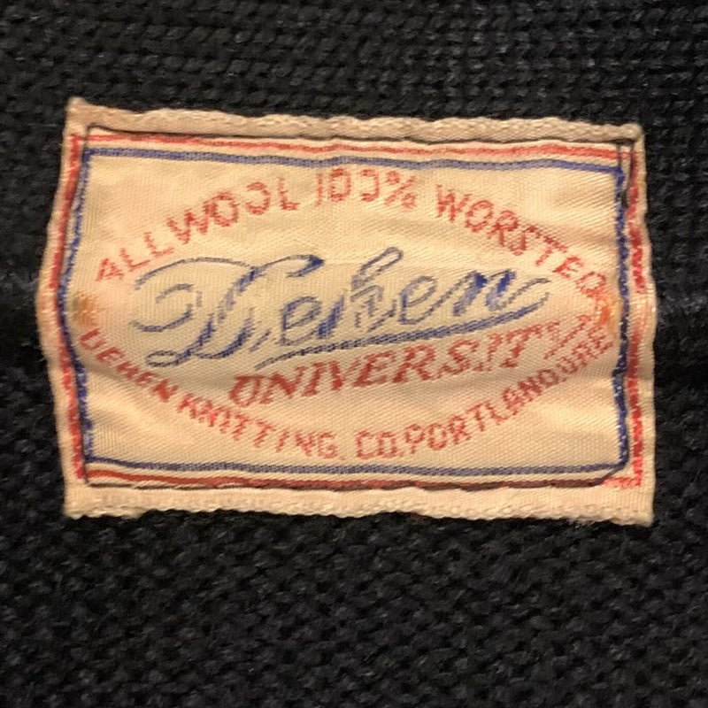 50s Dehen Vintage Lettered Cardigan レタードカーディガン 