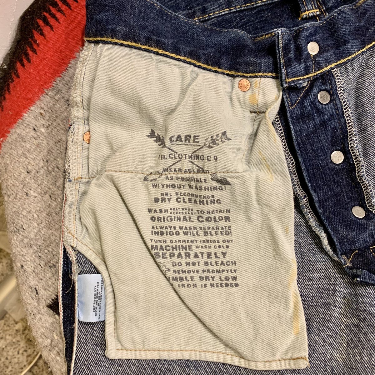RRL デニムパンツ 501XXタイプ 隠しリベット ダブルアールエル RRL デニムパンツ 501XXタイプ 隠しリベット ダブルアールエル