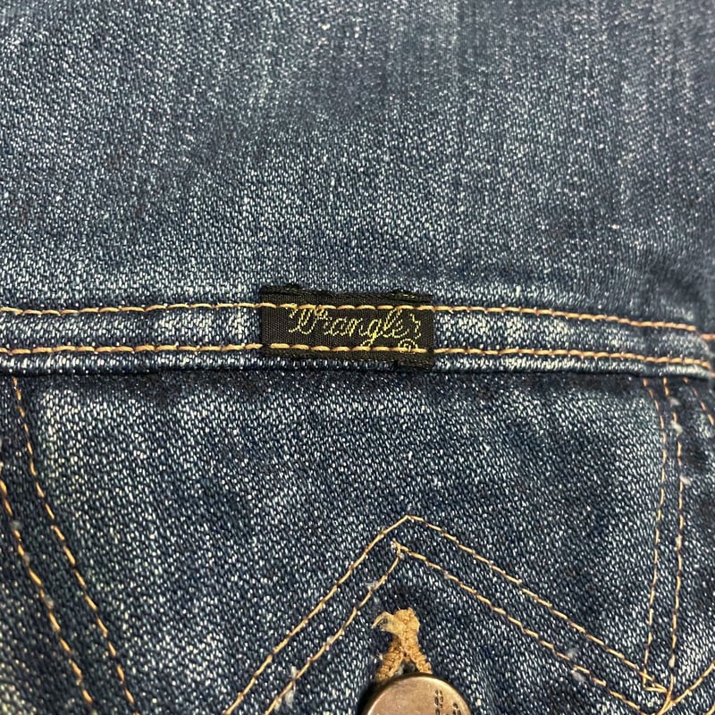 70s Wrangler デニムジャケット USA製 インディゴ ラングラー 70s Wrangler デニムジャケット USA製 インディゴ ラングラー