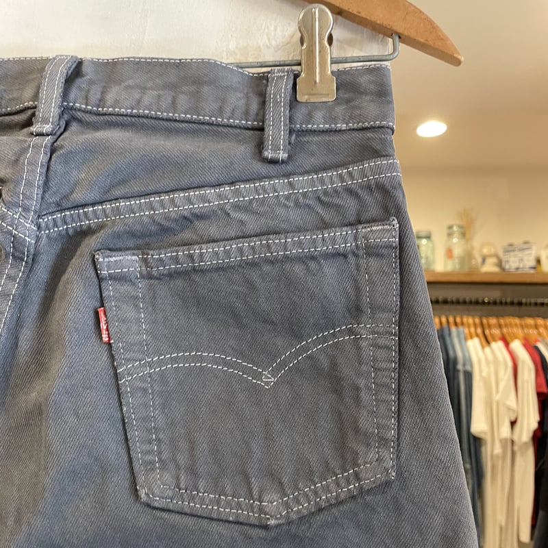 Levi's 501 80年代 リーバイス 501 後染めグレー 内股シングル