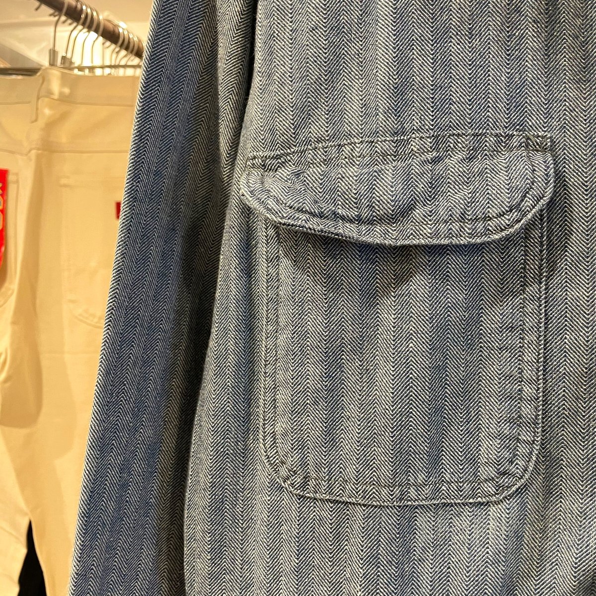 60s BLUE TOP オールインワン つなぎ ヘリンボーン TALONジップ 60s BLUE TOP オールインワン つなぎ ヘリンボーン TALONジップ