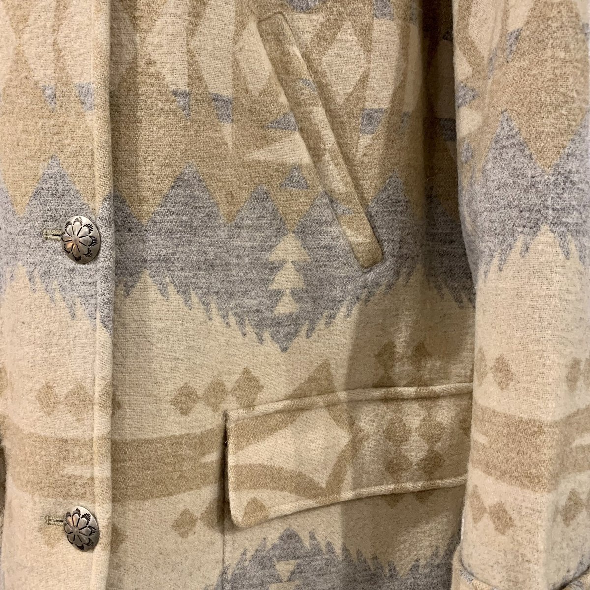 LAUREN Ralph Lauren Native Blanket Coat ネイティブ柄ブ