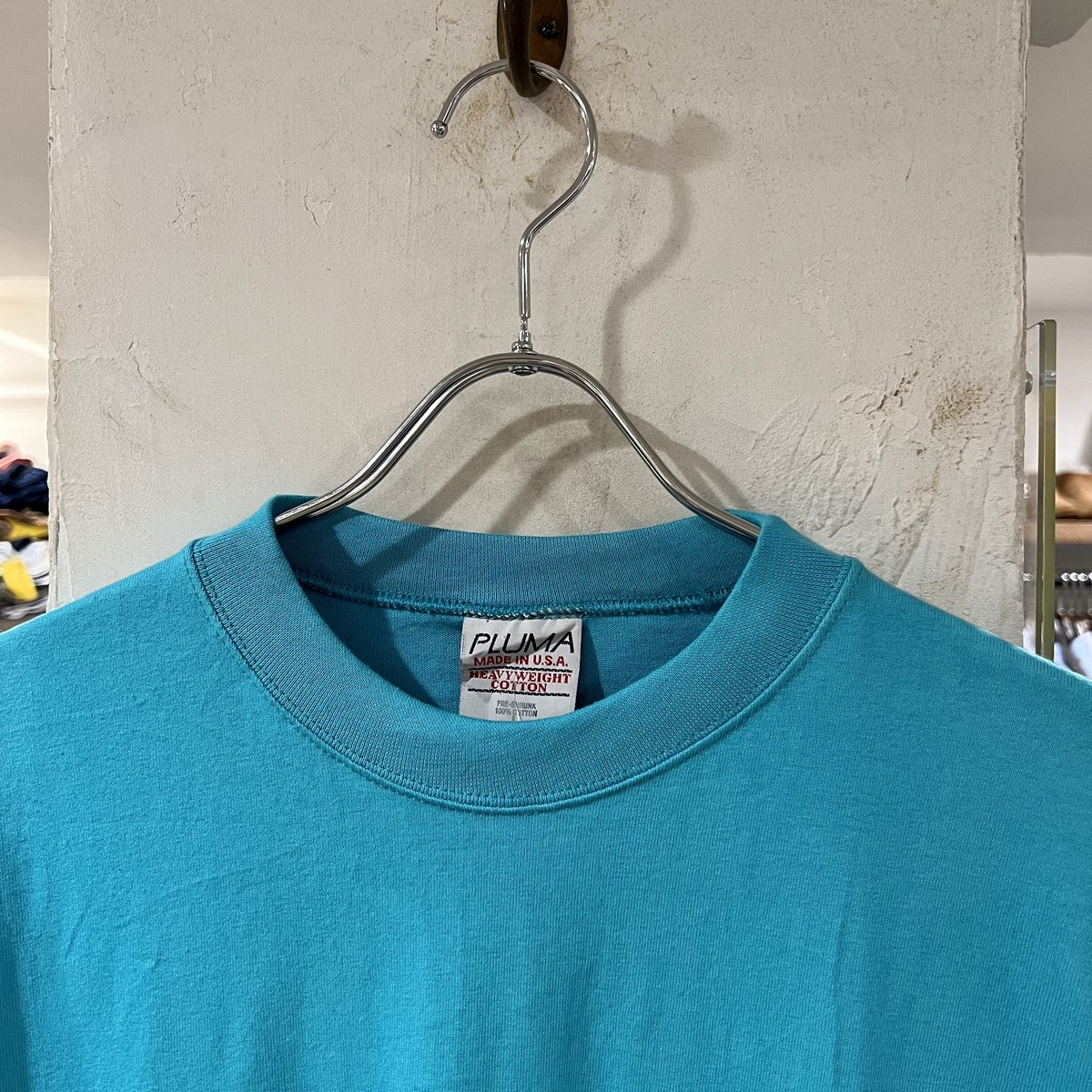 90s PLUMA S/S 無地Tシャツ DEADSTOCK cotton 100% USA製