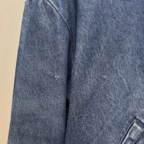 80s　BIG BEN　デニムジャケット　USA製　Size 50　ジップアップ　ブランケットライナー　TALON ZIP　ビッグサイズ　(S5118)