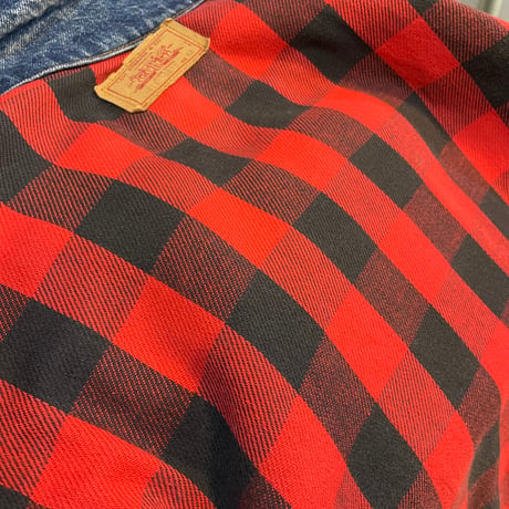 80s　Levi's 70411-0816　デニムジャケット　USA製　Size 44　ネルライニング　リーバイス　1986年　(S5751)