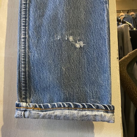 80s　Levi’s 20505 0217　デニムパンツ　34×34　USA製　裾チェーンステッチ　(S3624)