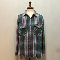 90s　FIVE BROTHER　L/S ネルシャツ　Size XL　USA製　コットンシャツ　ファイブブラザー　(S5719)