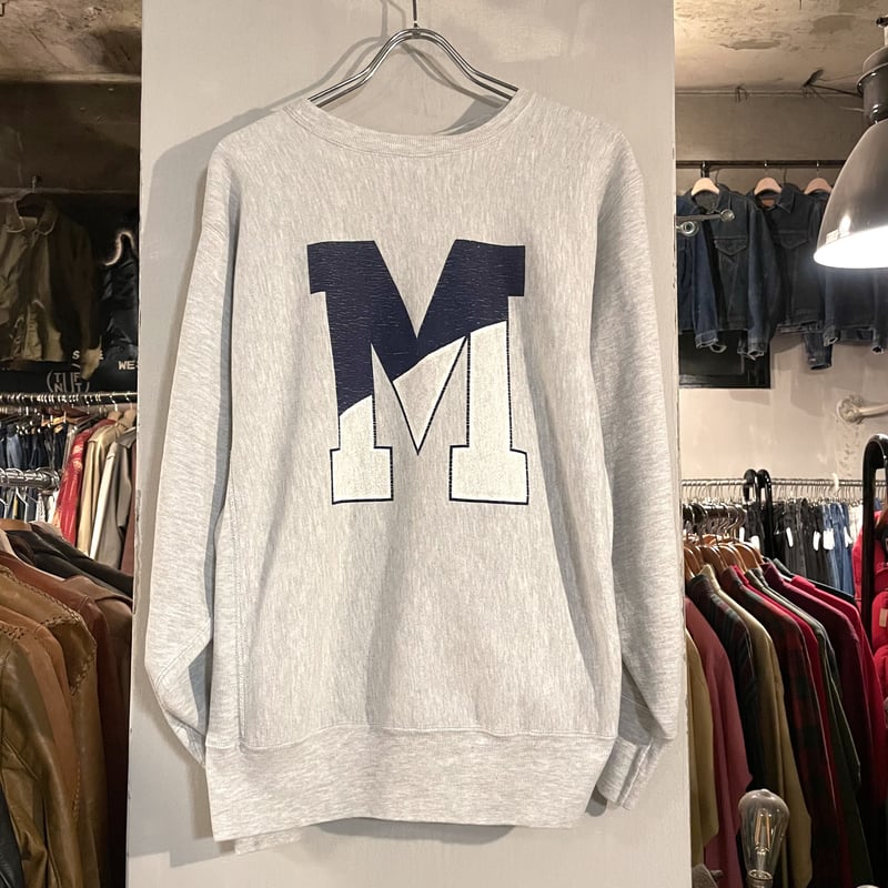 90s チャンピオン MAINE LAWリバースウィーブ USA製 3段アーチ