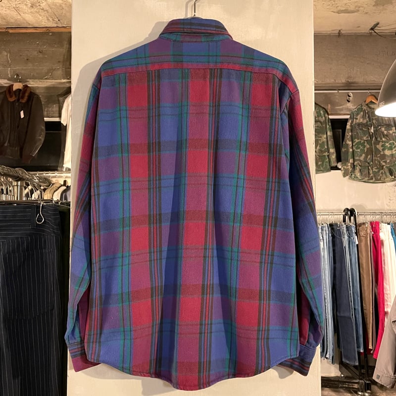 80s FIVE BROTHER ネルシャツ ファイブブラザー USA製 コットンシャツ