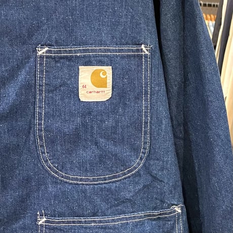 carhartt　70s　USA製　デニムカバーオール　ブランケットライナー　カーハート　(S0703)