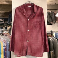 60s　Carlisle CARLISLE ALLEN CO.　Vintage Pajama Shirt　総柄 パジャマシャツ　グランジファッション　(S2546)