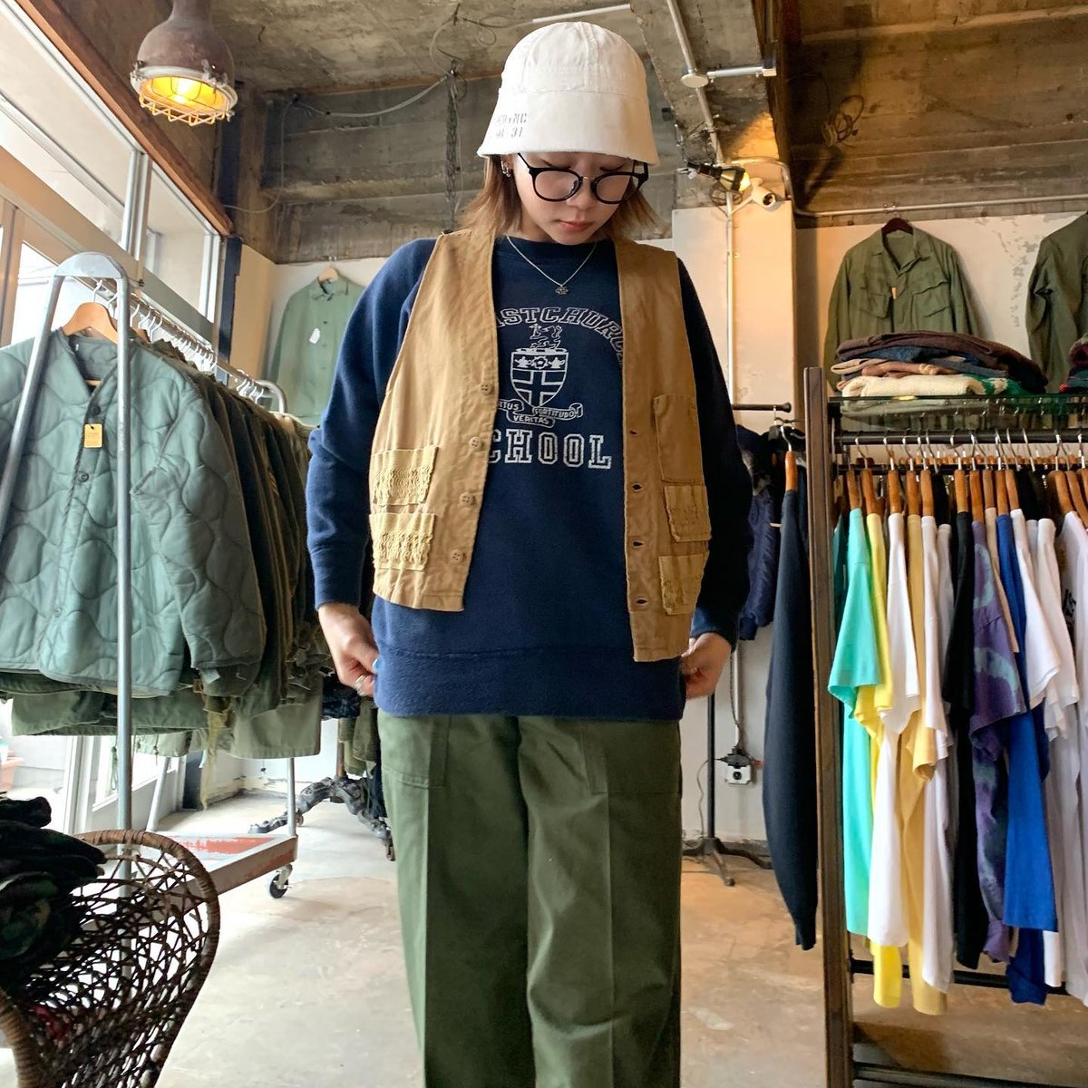 70s SEARS Sports wear シアーズ ハンティングベスト USA製 (S215