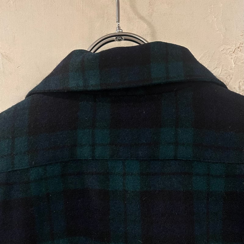 70s PENDLETON ウールチェックシャツ ペンドルトン ブラック 70s PENDLETON ウールチェックシャツ ペンドルトン ブラック