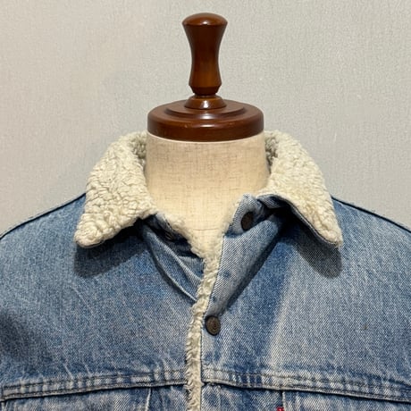 80s　Levi’s　デニム ボアジャケット　USA製　Size 42 　リーバイス　(S5305)