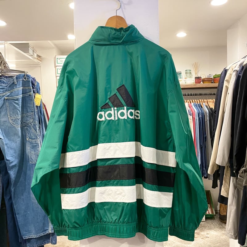 adidas フード付き ナイロンジャケット Lサイズ アディダス (S0443