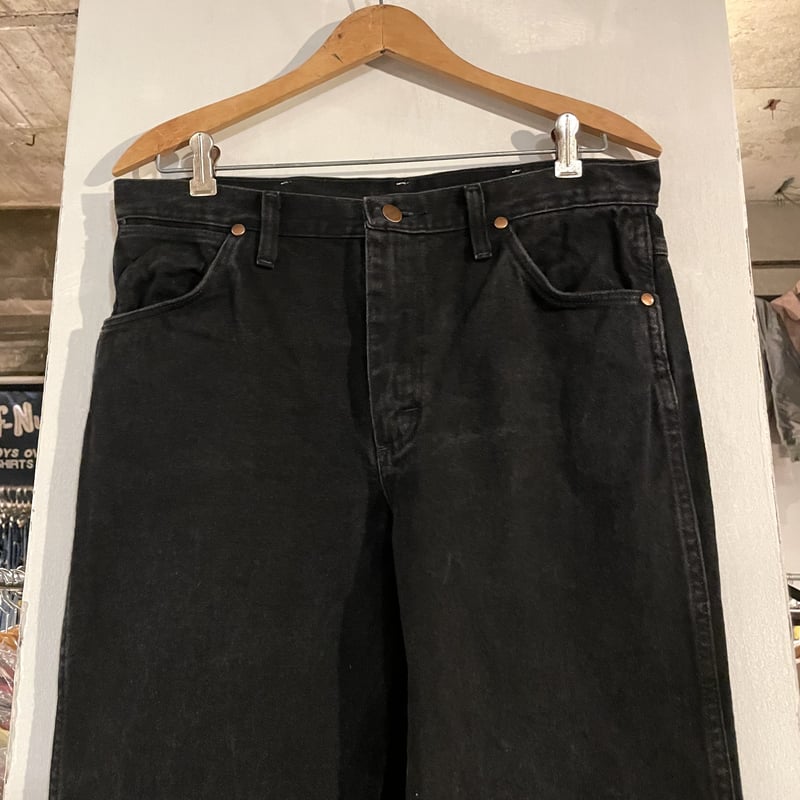 Wrangler 936WBK ブラックデニムパンツ 32×30 ラングラー (S2557)