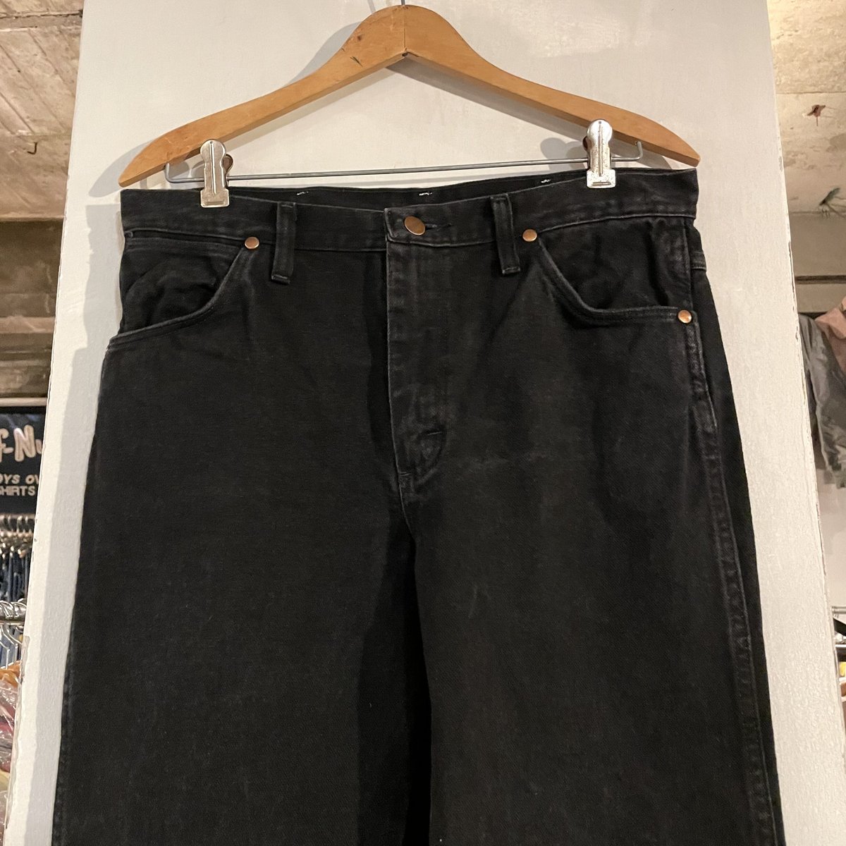 Wrangler 936WBK 32×30 USA製 Wrangler 936WBK ブラックデニムパンツ 32×30 ラングラー (S2557)