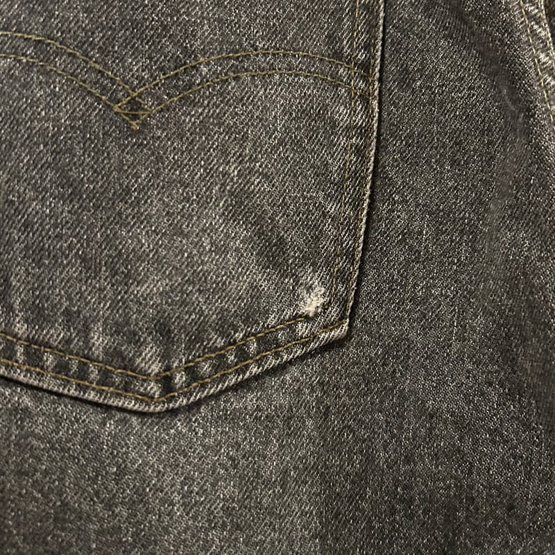 90s Levi's 550 0259 リーバイス ブラックデニムパンツ 33×31 先染め