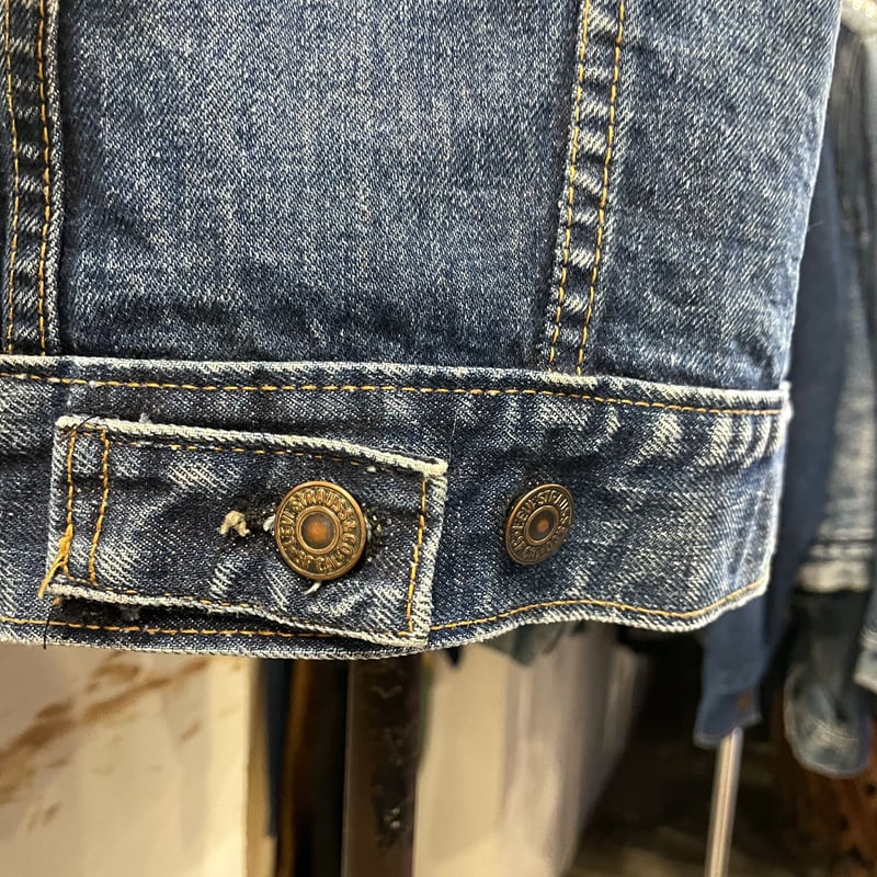 70s Levi's 70505 デニムジャケット ケアタグ スモールe 4th 70s Levi's 70505 デニムジャケット ケアタグ スモールe 4th